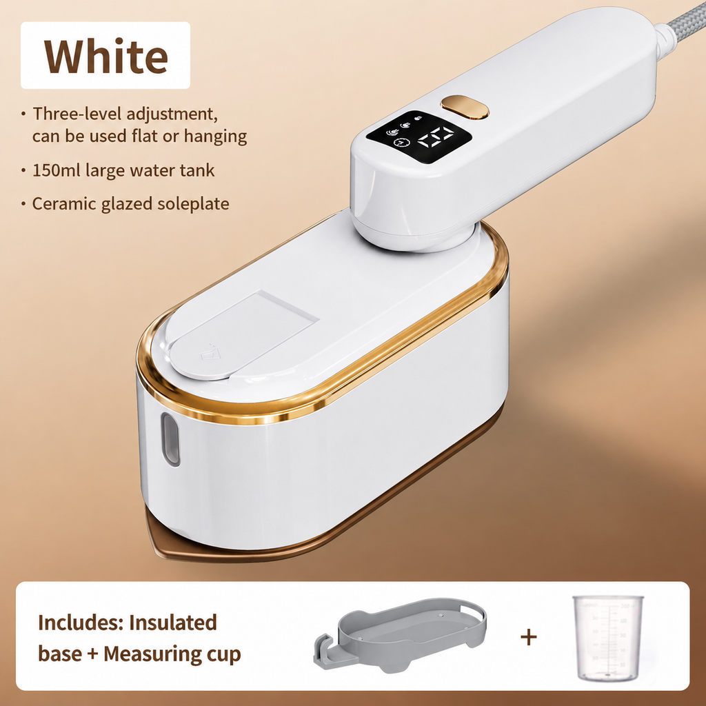 Steam iron  180° Rotating Handheld Steamer - 1200W Professional Fabric Iron